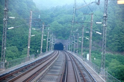トンネルを抜けて北海道上陸