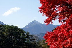 磐梯山と紅葉