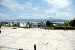 元町公園から見える函館湾