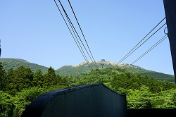 箱根園駅から見た山頂駅