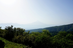 杓子峠から見た富士山