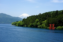 富士山と平和の鳥居