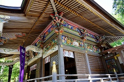 宝登山神社拝殿の彫刻