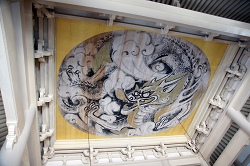 仏殿天井の白龍図