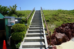 展望所への階段
