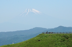 展望台と富士山