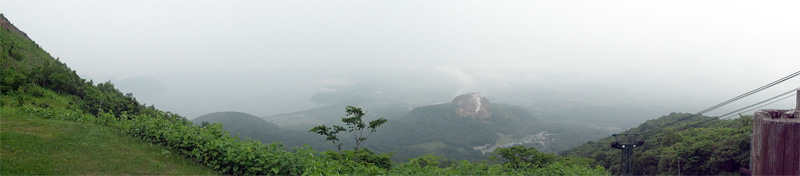 山頂駅　洞爺湖展望台からのパノラマ撮影
