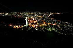 山頂駅横広場からの函館夜景