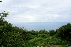 山頂から見えた日本海
