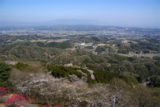 展望台から赤城山方面