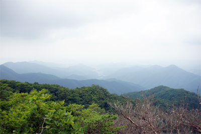 仁田山岳展望岩から見た川内