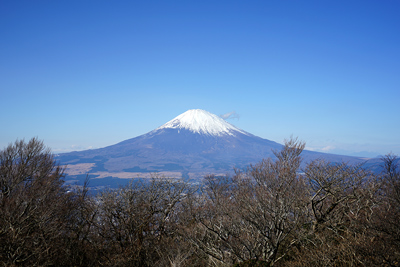 富士山の右奥に南アルプス